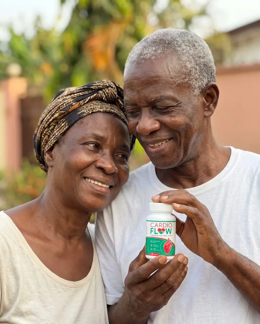 A mature couple is holding CardioFlow